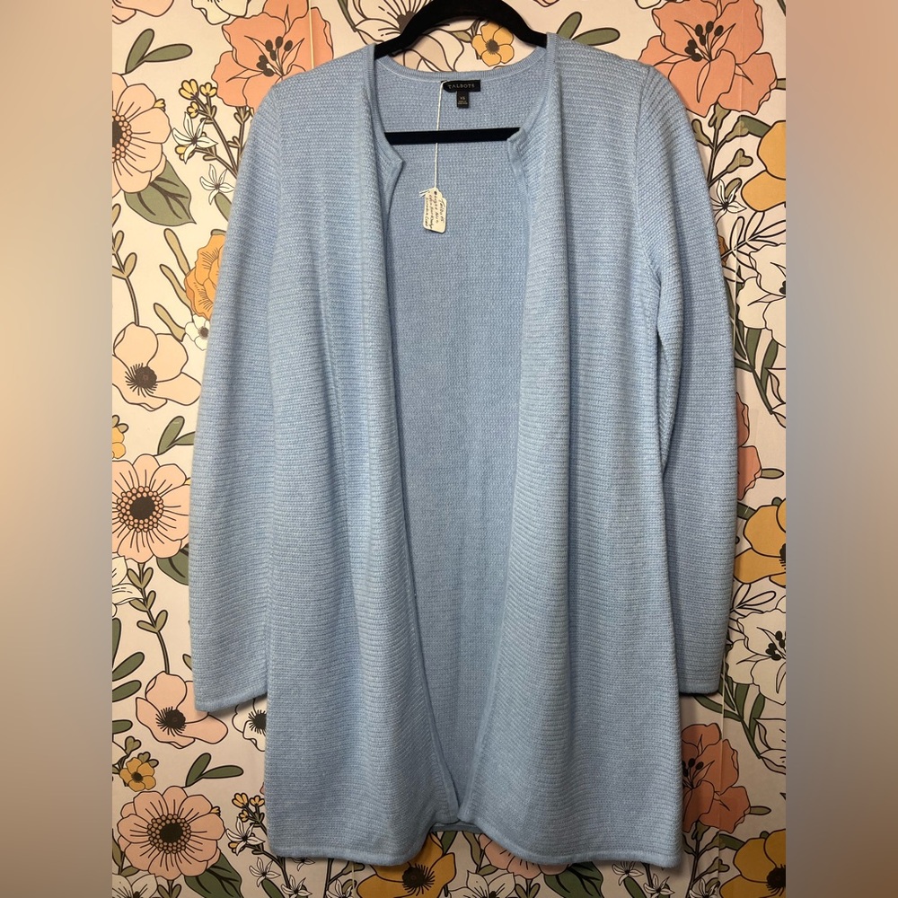 Talbots Light Blue Women's Sweater Cardigan size XS